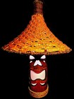 Orchids Of Hawaii  Bl-24b  Tiki Swag Bamboo Lamp
