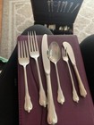 Grand Colonial By Wallace Sterling Silver Flatware Set For 8 Service  57 Pieces
