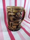 Awesome Vintage 1970 s Un-glazed Hawaiian Tiki Mug With Handle