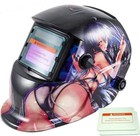 Hot Girl Solar Auto Darkening Welding Helmet Arc Tig Mig Certified Mask Grinding