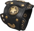 Punk Leather Cuff Bracelet Adjustable Straps Wrap Bracelets Arm Armor Cuff Go   
