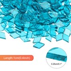 200g Mosaic Tiles Glass Mosaic Tiles Stained Mosaic Glass Transparent Blue