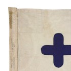 Large Vintage Cotton Navy Signal Flag Maritime Cloth Nautical Ship Number 0 Zero