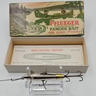 Pflueger Breakless Devon Minnow No  289 Nickel Vintage Lure W  Box   Insert
