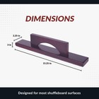 Hathaway Shuffleboard Table Brush  Hardwood Handle  Soft Felt Base  Wax Removal