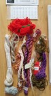 Cross Stitch Embroidery Supplies Lot Hoops Floss Winder Bobbins Over 50 Items