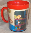 Vtg Nintendo Donkey Kong 1982 3d Mug Arcade Video Game Rare 80s Gamer Golden Age