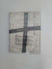 West Elm Pillow Sham - Euro  - Gray Abstract - Organic Sateen - New