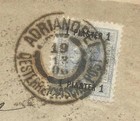 Austria -office In Turkey-sc 41 single Frank  Adrianopel eastern Thrace 