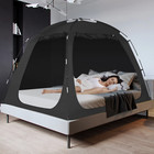 Eighteentek Twin Full Size Privacy Bed Tent Indoor Bed Canopy Breathable Easy