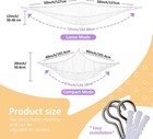 Stuffed Animal Net Hammock Corner Plushie Toy Organizer Netting Kid Room White