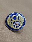 Vintage Airplane Air Force Pin Silver Tone Sky Travel Air Logo World Symbol Jet