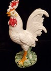 Vtg Ceramic Rooster   Chicken Figures Made In Japan 9 5    6 5  Farmhouse Decor
