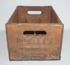 Bireleys Orangeade Oshkosh Wisconsin Wooden Soda Crate Box 16x10x8