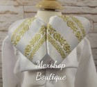 Economic Charro Mexican Bow Tie Handmade For Mexican Tailors  Color White Gold
