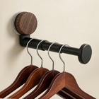 Telescopic Suction Cup Clothes Hanger Rack No   drill Wall Mount Hanger Organizer