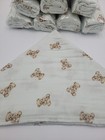 Baby Swaddle Blanket Muslin Soft  Blanket Girls And Boys 47 x47   bear Print 