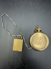 Antique Hamilton Pocket Watch Gold Filled W Chain   Fob Not Runnin