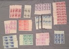 1957 Us Plate Block Lot  37 Total  Scott  1086-87  1089-93  1095  1097-99 Mnh