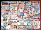 Lot 100 Different Mix World Banknotes From 50 Different Countries Unc Collection