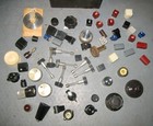 Vintage Lot Of Electronic Knobs - Plastic  Assorted Sizes  Shapes - Some Fused