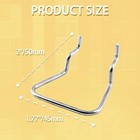 16pcs Pegboard Pliers Holders Stainless Steel Hooks Double Loop Pegboard Organiz