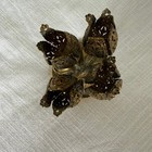 Vintage Gold Filigree Tulip Lipstick Holder 4 Slot