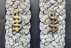 Original Pair Wwii German Collar Tabs Medical Officers Rank