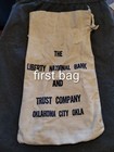 3 Vintage Canvas Bank Coin Bags-liberty National Bank And  First National Bank