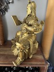 Chinese Bronze Wise Elder  Important Feng Shui Statue 