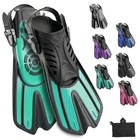 Diving Fins Snorkeling Gear For Adults Snorkel Us Youth 1-4   Eu 32 36 Green