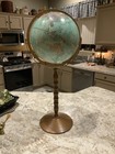 Vintage Replogle 12  Diameter World Ocean Series Globe On Pedestal Stand 32 Inch