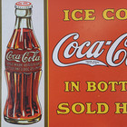 Ice Cold Coca-cola Vintage Style Metallic Advertisement Sign 15 75   X 12 25 