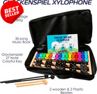 Glockenspiel Xylophone 27 Note Full Size With Songbook Beaters Carry Case Us