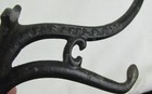Antique Vintage Ornate Cast Iron Coat Jacket Hat Wall Mounted Hook 1800 s