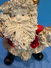 Vintage Relpo Santa Head Planter Spaghetti Trim Please Read