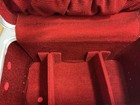 Vintage 1970   s Brown Leather Hard Camera Case W  Strap   Padded Dividers