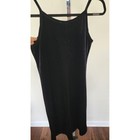 Amy Byer California Vintage 90s Black Velvet Spaghetti Strap Midi Dress Sz 11 12