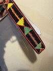 Native American mexican Beaded Belt Bold Colors 38 In