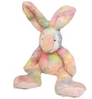 24    Russ Berrie Vtg    rainbow    Bunny Rabbit Stuffed Plush  Pastel Easter Spring