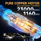 Cordless Pressure Washer Battery Powered 1160psi Cordless Power Washer 6in1 4l