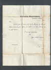 March 23  1836 W orange Cancel free Mail Stampless Letter Printed Document To---