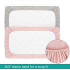 2-pack Muslin Fitted Crib Sheets Ultra Soft Fit Standard Crib toddler Bed 52x28