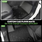 Floor Mats Front Liner Custom For 2014-2021 Ford Transit Connect With Vinyl