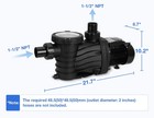 Us 1 5hp Swimming Pool Pump In above Ground W  Motor Strainer Basket  4740 Gph