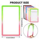6pcs set Gradient Slab Bumper Guard Protector Skin Stackable For Psa Graded Card