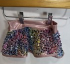 Curtain Call Costumes Size Csm Tutu Skirt Sequin Pink Multicolor Rainbow