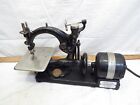 Antique Cast Iron Wilcox   Gibbs Electric Sewing Machine Pedal Hemmers Case