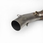 For Yamaha R6 2006-2016 Full System Exhaust Tips Black Muffler Front Link Pipe