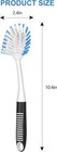 Dish Brush 2 Pack Stiff Bristles Scrubber With Scraper Kitchen Cleaning